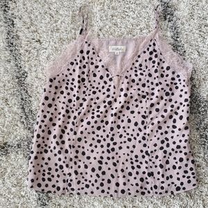 Light Mauve cheetah tank